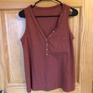 Women's Rust Sleeveless Top